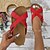 cheap Women&#039;s Slippers &amp; Flip-Flops-Women&#039;s Slippers Outdoor Slippers Flat Heel Open Toe Casual Suede Loafer Yellow Red Beige