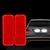 preiswerte Dekoration und Schutz für Autokarosserie-10 stücke auto reflektierende aufkleber verkehrssicherheit nacht warnmarkierung auto reflektierendes streifenband leuchtende autostoßstange reflektierende aufkleber
