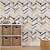 cheap Wallpaper-Geometric Stripes Cycle Color Home Decoration Geometric Abstract Wall Covering, PVC / Vinyl Material Self adhesive Wallpaper Wall Cloth, Room Wallcovering