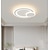 billige Taklamper med dimming-led taklampe 50/60/90cm geometriske former flush mount lys akryl metall moderne moderne malte overflater stue lys dimmes med fjernkontroll
