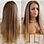 cheap Synthetic Lace Wigs-Synthetic Lace Wig kinky Straight Style 22-26 inch Dark Brown Gold Blonde Ombre Middle Part 13*2.5 lace front Wig All Wig Light Blonde