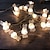 billige LED-kædelys-påske indretning slyngelys 2m 20leds batteridrevet kanin radise kobbertråd led fe string lys til påske hjem havedekoration krans lys