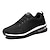cheap Men&#039;s Sneakers-Men&#039;s Women&#039;s Sneakers Running Shoes Athletic Non-slip Flyknit Air Cushion Cushioning Breathable Lightweight Soft Running Jogging Rubber Knit Spring, Fall, Winter, Summer Black White Red Grey