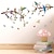 cheap Decorative Wall Stickers-Branches Flowers Birds Butterflies Transferable Wall Stickers Home Decoration Wall Decals Bedroom Living Room Study 3pcs