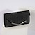 cheap Clutches &amp; Evening Bags-Women&#039;s Evening Bag Clutch Bags Polyester for Evening Bridal Wedding Party with Chain in Solid Color Silver Black Champagne