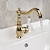 cheap Classical-Mono Bathroom Sink Mixer Faucet Brass, Deck Mounted Single Lever Basin Taps Ceramic Handle Tap, One Hole Cold and Hot Hose Vessel Faucets