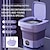 billige Baderomsgadgeter-sammenleggbar vaskemaskin, mini bærbar vaskemaskin, egnet for camping, rv, reise, undertøy BH sokker vaskemaskin, egnet for hjemmebruk, 8l stor kapasitet