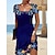 cheap Print Dresses-Women&#039;s Casual Dress Shift Dress Floral Ruched Print Square Neck Mini Dress Daily Vacation Short Sleeve Summer Spring