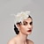 cheap Fascinators-Elegant Feather Net Fascinators Hats with Feathers Fur Floral 1PC Special Occasion Kentucky Derby Horse Race Ladies Day Headpiece