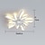 tanie Wentylatory sufitowe z oświetleniem-Wentylatory sufitowe led z możliwością ściemniania za pomocą pilota kontral kwiatowa lampa sufitowa do montażu podtynkowego akrylowy abażur żyrandol sypialnia salon