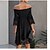 cheap Party Dresses-Women&#039;s Party Dress Lace Dress Cocktail Dress Midi Dress Black Pure Color Half Sleeve Summer Spring Fall Lace Fashion Off Shoulder Birthday Wedding Guest Vacation 2023 S M L XL XXL