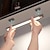 abordables lumière d&#039;armoire-1 pc capteur de mouvement led lumière d&#039;armoire sous le comptoir éclairage de placard sans fil magnétique usb rechargeable cuisine veilleuses pour placards armoire armoire escaliers couloir étagère