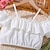 cheap Sets-2 Pieces Kids Girls&#039; Solid Color Off Shoulder Pants Suit Set Short Sleeve Fashion Outdoor 7-13 Years Summer White