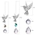 cheap Dreamcatcher-suncatcher hummingbird crystal sun catcher crystal pendant lighting pendant garden prism ball decoration