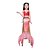 cheap Movie &amp; TV Theme Costumes-The Little Mermaid Ariel Mermaid Tails Swimwear Bikini Swimsuits Girls&#039; Movie Cosplay Holiday Yellow Pink Red Mermaid Fishtail Polyester