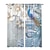levne Čiré záclony-Páv průsvitné záclonové panely průchodkové/očko záclonové závěsy pro obývací pokoj ložnice, farmářské záclony do kuchyně balkónové dveře ošetření oken zatemnění místnosti