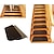 cheap Stair Tread Rugs-Non Slip Carpet Stair Treads Non Skid Safety Rug Slip Resistant Indoor Runner for Kids Elders and Pets with Reusable Adhesive, Brown