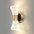 Недорогие Бра-Внутренний настенный светильник светодиодный медный с регулируемой яркостью гостиная спальня металлические настенные светильники 3000k e26 настенные светильники для спальни ванная комната