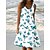 cheap Casual Dresses-Women&#039;s Beach Dress Beach Wear Ruched Print Mini Dress Floral Cute Modern Sleeveless U Neck Daily Vacation Regular Fit Black White 2023 Summer Spring S M L XL