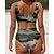 cheap Bikinis-Women&#039;s Swimwear Bikini Normal Swimsuit 2 Piece Printing Camouflage Green Bathing Suits Sports Beach Wear Summer