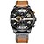 cheap Quartz Watches-CURREN Brand Man Luxury Leather Big Dial Quartz Wristwatches with Chronograph New Fashion Male Watches 8393