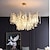 abordables Lustres-Lustres led luxe moderne, 60cm cristal d&#039;or pour les intérieurs de la maison cuisine chambre fer art branche d&#039;arbre lampe lampe créative lumière 85-265v