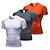 baratos Roupa de Ciclismo Masculino-Arsuxeo conjunto de 3 camisas de compressão de camada básica masculinas camisa de corrida de manga curta top atlético elastano respirável secagem rápida absorção de suor alta elasticidade corrida treinamento jogging roupas esportivas roupas ativas