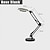 abordables Lámparas de escritorio-lámpara de mesa flexible con abrazadera con lupa 8x brazo oscilante de vidrio lupa iluminada regulable leds luz de escritorio lámpara de 3 modos de color