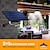 billige Udendørsvæglamper-solar pendel udendørs ip65 vandtæt 2 hoved indendørs solcellelampe med kabel fjernbetjening til gårdhave indendørs græsplæne landskab