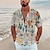 preiswerte Hawaiihemden mit Revers für Herren-Herren Hemd Grafik-Shirt Kaktus Umlegekragen Weiß Gelb Orange Grün Regenbogen 3D-Druck Outdoor Strasse Kurzarm Button-Down Bedruckt Bekleidung Modisch Designer Brautkleider schlicht Atmungsaktiv