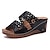 cheap Women&#039;s Sandals-Women&#039;s Wedge Sandals Plus Size Outdoor Slippers Outdoor Daily Beach Solid Color Summer Cut Out Platform Open Toe Vintage Casual Minimalism Faux Leather Loafer Black White