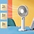 voordelige Ventilators-handheld ventilator elektronische oplaadbare draagbare zomerreiskoeler 3 snelheden draadloze mute desktop koelventilator telefoonhouder