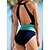 cheap One-Pieces-Women&#039;s Swimwear One Piece Normal Swimsuit Solid Color Quick Dry Navy Blue Army Green Bodysuit Bathing Suits Beach Wear Summer Sports