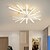 abordables Luces de techo regulables-Luz de techo moderna regulable con control remoto lámpara de techo de montaje empotrado pantalla de acrílico lámpara de araña dormitorio sala de estar luz en forma de flor