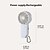 cheap Fans-Quiet Mini Handheld Fan – USB Rechargeable 3-Speed Small Pocket Fan for Home, Office, and Outdoor Use