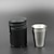 cheap Wine Accessories-4 Stainless Steel Shot Cups Drinking Vessel with Black Leather Carrying Case (30ml) Outdoor Camping Travel Unbreakable Metal Shooters for Whiskey Tequila Liquor Great Barware Gift