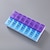 billiga Duffelväskor-1 st pillerlåda medicinförvaringslåda öppet lock för att separera pillerlåda pillerbehållare 14 fack en veckas dos på morgonen och eftermiddagen resepillerfodral