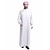 abordables Arabe musulman-Homme Peignoir Thobé / Jubba Religieux Arabe saoudien arabe musulman Ramadan Adultes Collant / Combinaison
