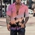 cheap Men&#039;s Camp Shirts-Men&#039;s Shirt Summer Hawaiian Shirt Coconut Tree Graphic Prints Turndown Light Yellow Yellow Pink Blue Purple Casual Hawaiian Short Sleeve Print Button-Down Clothing Apparel Tropical Fashion Hawaiian