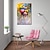 cheap People Paintings-40*60cm/60*90cm Handmade Oil Painting Canvas Wall Art Decoration the Crowd with Colorful Umbrellas for Home Decor Stretched Frame Hanging Painting