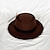 voordelige Feesthoeden-hoed Wol / Acryl Fedorahoed Formeel Bruiloft cocktail Koninklijke Ascot Eenvoudig Retro Met Veer Pure Kleur Helm Hoofddeksels