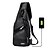 cheap Laptop Bags &amp; Backpacks-Men&#039;s Chest Bag Casual Outdoor Travel USB Charging Port Sling Bag Leather Chest Bag Crossbody Bag