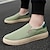 billiga Herrsneakers-Herr Sneakers Klänningslakor Promenad Ledigt Dagligen Kanvas Andningsfunktion Loafers Svart Vit Grön Vår Höst