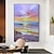 cheap Landscape Paintings-Handmade Oil Painting Canvas Wall Art Decoration Modern Abstract Sea Sunrise Scenery for Home Decor Rolled Frameless Unstretched Painting