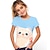 Χαμηλού Κόστους κοριτσίστικα 3d μπλουζάκια-χαριτωμένο μοδάτο ζωάκι κοντομάνικο παιδικό τρισδιάστατο εμπριμέ μπλουζάκι ανδρικό και κορίτσι με λαιμόκοψη κοντό μανίκι