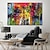 cheap Abstract Paintings-Oil Painting 100% Handmade Hand Painted Wall Art On Canvas Horizontal Abstract Modern Colorful Home Decoration Decor Rolled Canvas No Frame Unstretched