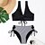 cheap Bikini Sets-Women&#039;s Swimwear Bikini Normal Swimsuit Plain Striped 2 Piece Black Navy Blue Bathing Suits Beach Wear Summer Sports
