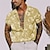 preiswerte Lagerhemden für Herren-Herren Hemd Camp-Shirt Grafik-Shirt Aloha-Shirt Blumen Umlegekragen Gelb Hellgrün Blau Violett Khaki Print Outdoor Strasse Kurzarm Button-Down Bekleidung Modisch Designer Brautkleider schlicht