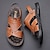 cheap Men Slippers-Sandals Men&#039;s Summer New Casual Beach Shoes Men&#039;s Outerwear Non-slip Dad Leather Sandals And Slippers Men&#039;s