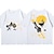 billige Cosplay til hverdagen, hettegensere og t-skjorter-Agatsuma Zenitsu T-skjorte Animé Graphic Til Par Herre Dame Voksne St. Patricks dag Varmstempling Fritid / hverdag
